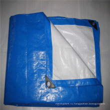 Горячий продавая мешок несущей 150gsm синий белый сельскохозяйственным крышка брезента PE для Африки